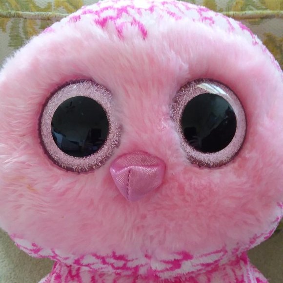 Ty Beanie Boos Pinky Owl 17" Large - Picture 3 of 5